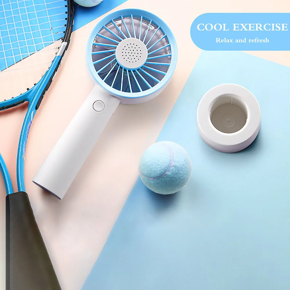 

Aromatic Small Fan Three Modes 2000mah Built-In Battery Detachable Base Mini Cooler Household Aromatic Small Fan
