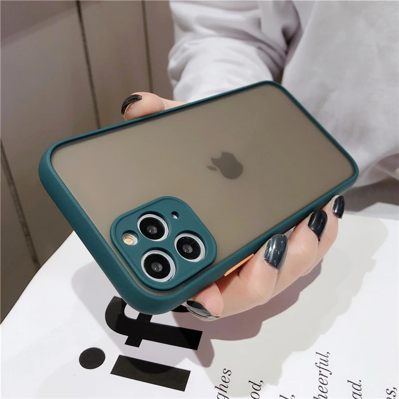 Мягкий силиконовый матовый чехол для iPhone 13 Pro 12 Mini 11 XR Xs Max 7 8 Plus SE2020