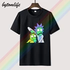 Футболка мужская летняя черная из 100% хлопка, с короткими рукавами и круглым вырезом