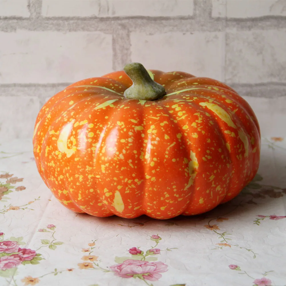 

Поддельные искусственные украшения в виде тыквы «сделай сам», подарок на стол, реалистичные праздничные овощи, домашний декор, имитация пен...