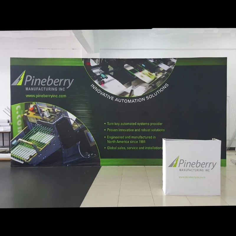 20 футовый портативный выставочный стенд на заказ с подвесным индикатором