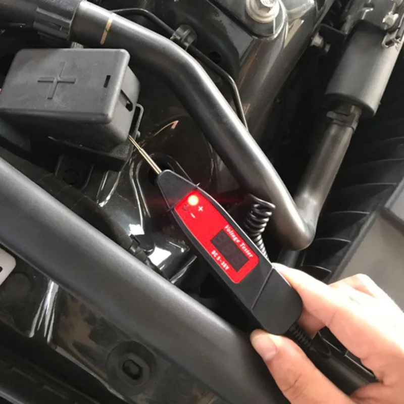 

Supplies Circuit Tester Pen Handheld Tools Replacement Car Auto Black LCD Digital Voltage