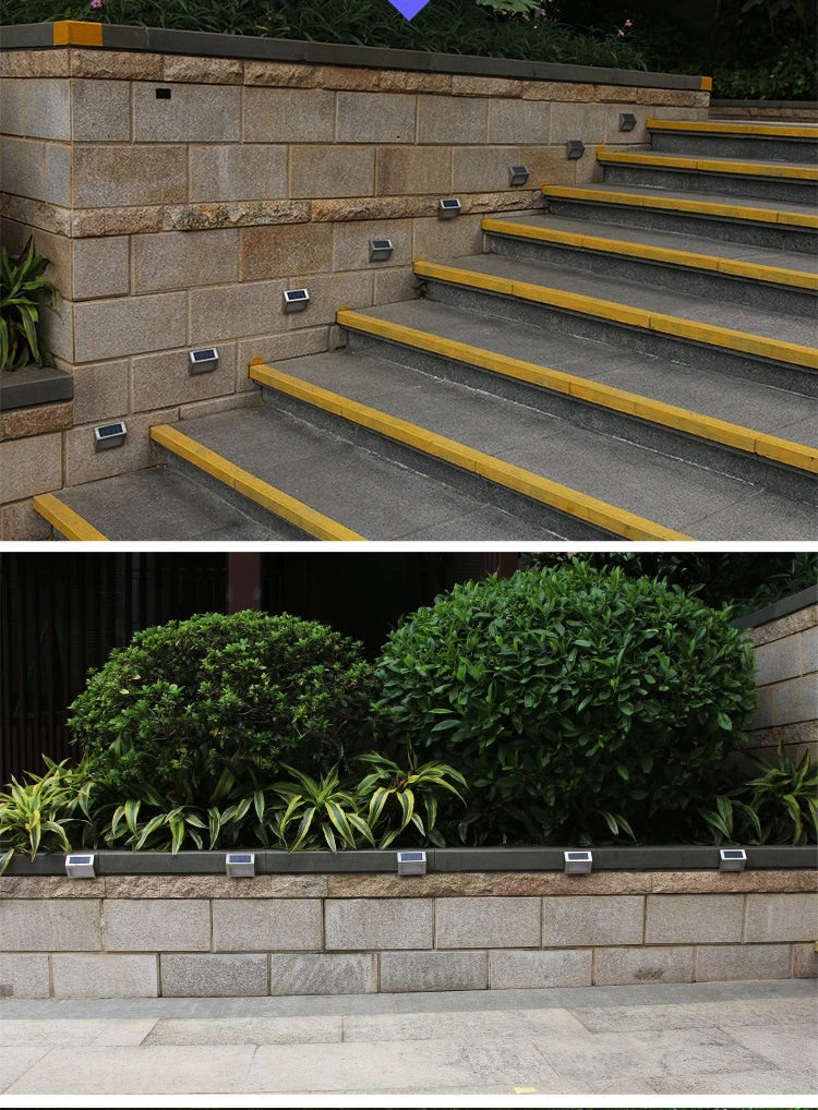 Solar LED wall lamp outdoor waterproof stainless steel staircase courtyard corridor energy | Освещение