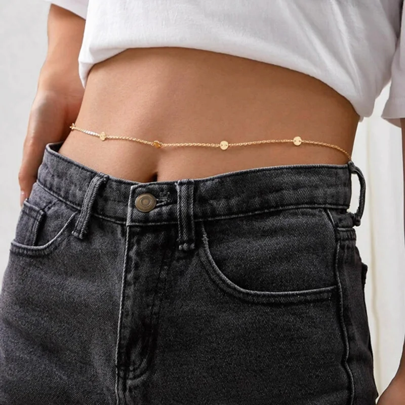 

YWZIXLN Belly Waist Chain Body Jewelry Women Sexy Sheet Pendan Chain Bikini Beach Body Chain Vintage Charm Accessories Y004