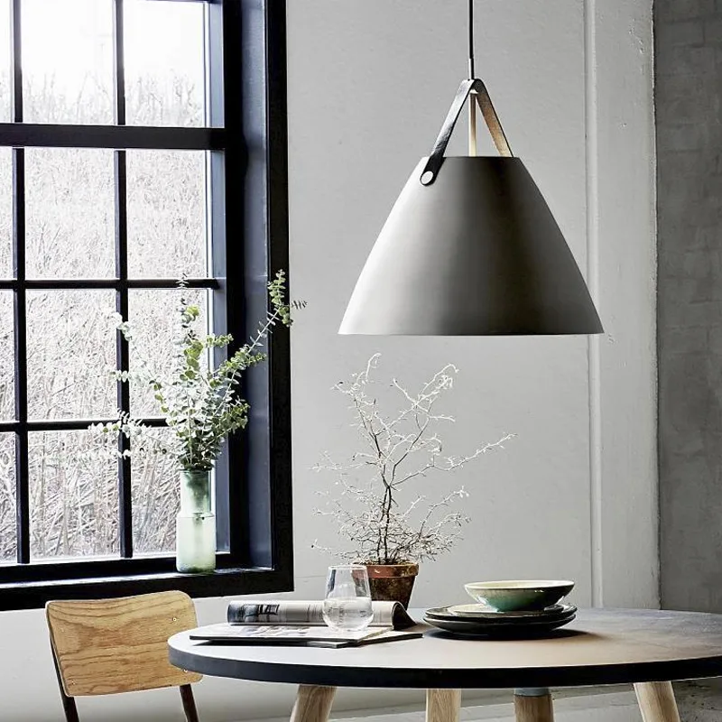 Светодиодный ная светодиодная подвесная лампа черного и белого цветов