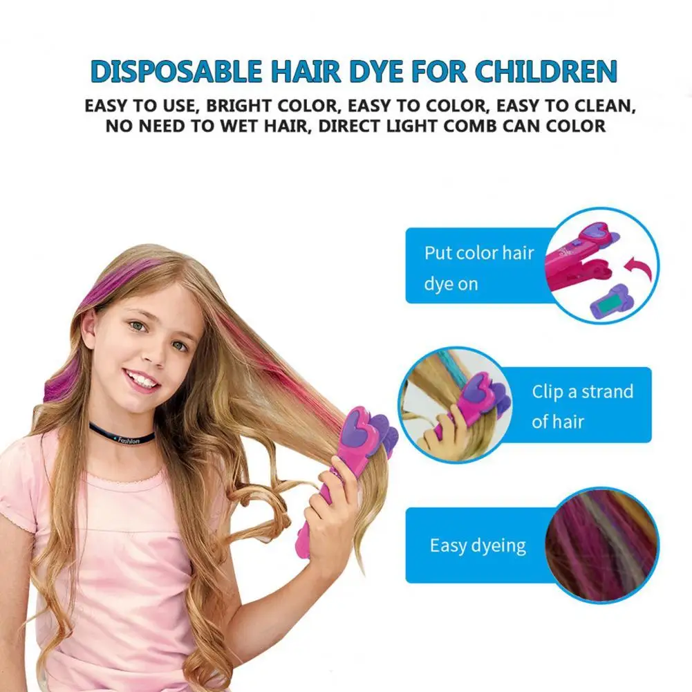 Фото Детская палочка для покраски волос Нетоксичная Праздничная маскарада косплей