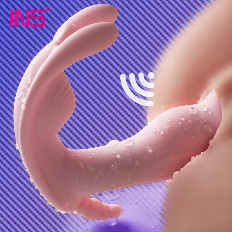 Фаллоимитатор с бабочкой вибратор кролик для ношения Стимулятор точки G массажер