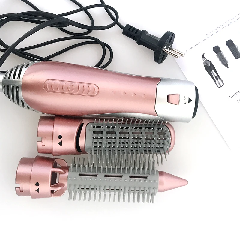 

WenYi Hair Dryer Machine 2 In 1 Multifunction Hair Styling Tools Hairdryer Pro Hair Curler Straightener Dryer Comb Brush