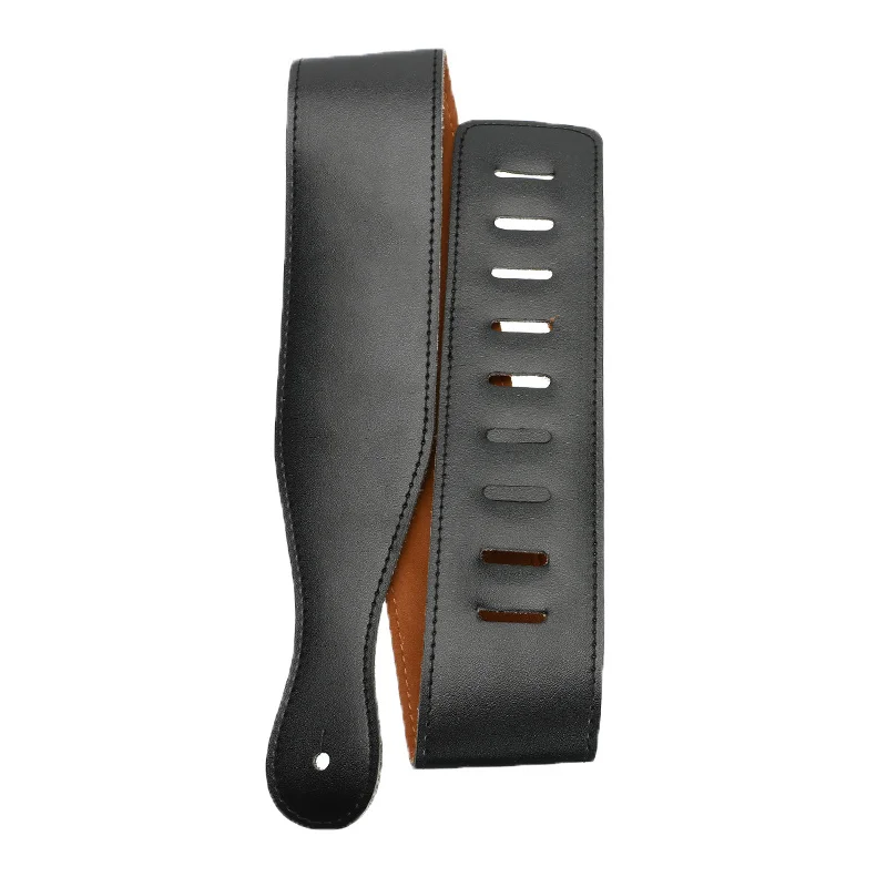 gitarre strap ukulele schulter schwarz lederband für elektrische gitarre bass einstellbare retro gitarre saiten instrumente gürtel free glob