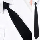 Черный Простой зажим для галстука, для мужчин, женщин, мужчин, студентов