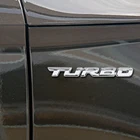Эмблема 3D Turbo, металлическая хромированная Автомобильная наклейка для BMW E90 F30 F10 Audi A3 Opel Insignia Alfa Romeo Ssangyong, аксессуары