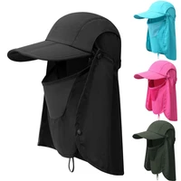 women hat upf50 outdoor summer sun fisherman with neck flap bucket hats breathable waterproof quick drying climb cap accessory