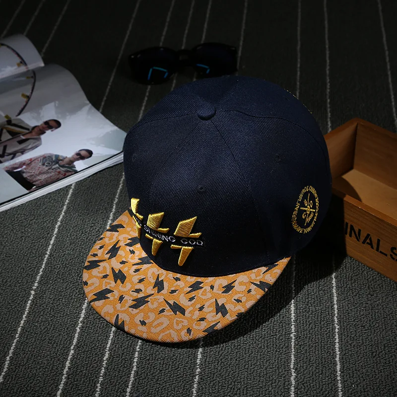 Вышивка бейсболки с изображением черепа шапки хип-хоп пара кепки плоским