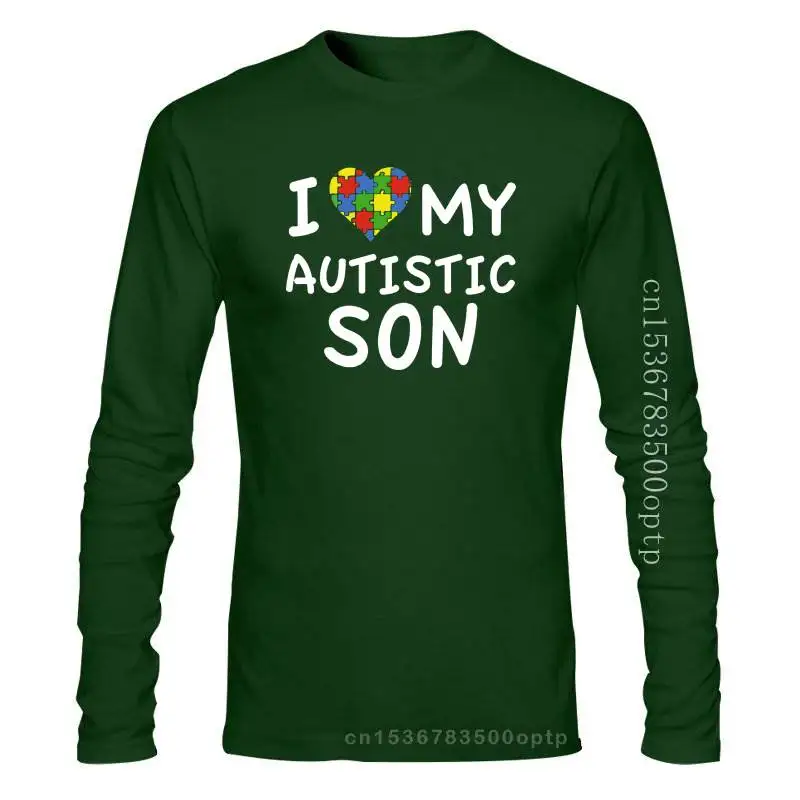 

New I Love My Autistic Son T-Shirt Autism Awareness 2021 Gifts
