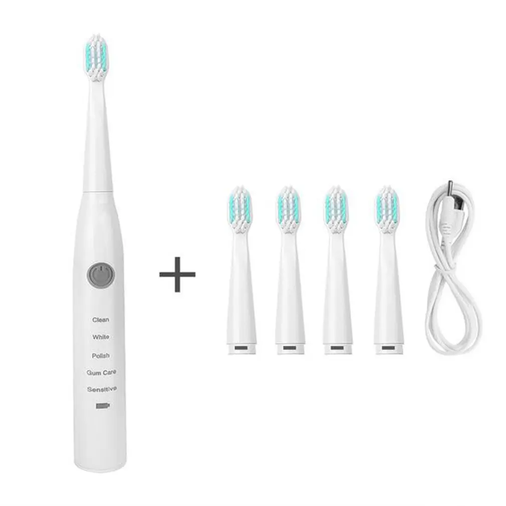 

Rechargeable 5-speed Adjustable Sonic Waterproof Electric Toothbrush Acoustic Vibration Five Functions