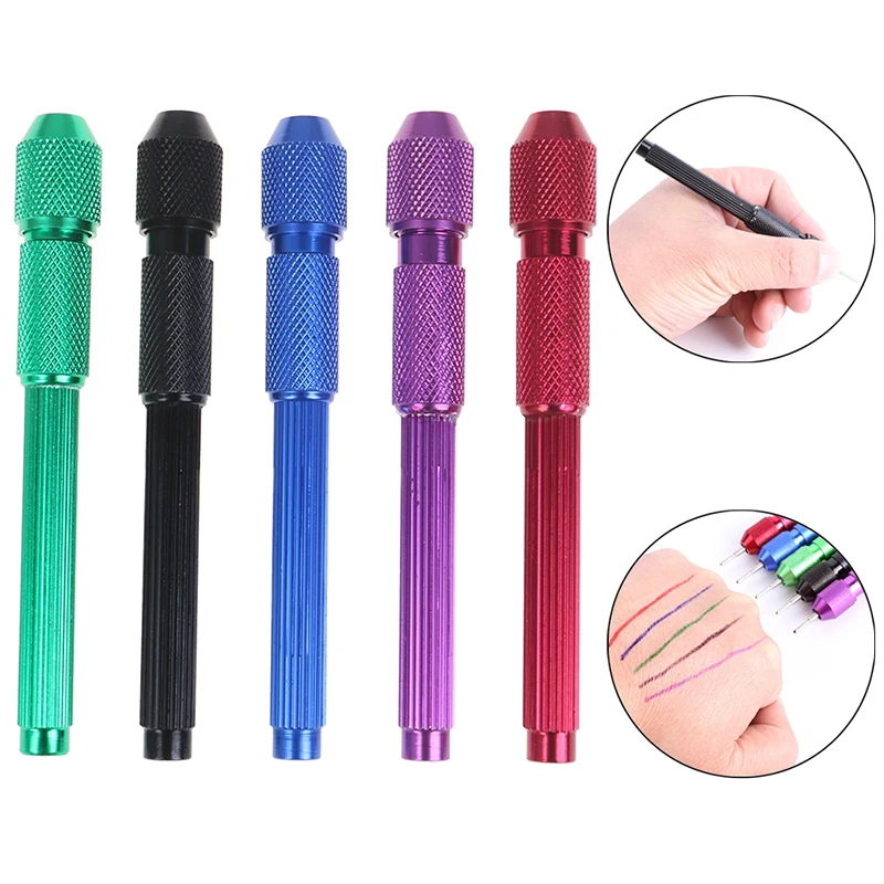 

1Pcs 5 Colors Tattoo Pen Holder Alloy Skin Marker Pen Skin Surfer Stencil Outline Makeup Pen Tattoo AccessorIes Makeup Supplies