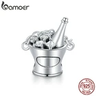 Bamoer Аутентичные 925 пробы серебряные ювелирные изделия сделать шампанское ведро Шарм для оригинальный серебряный браслет из бусин и браслет DIY SCC1687