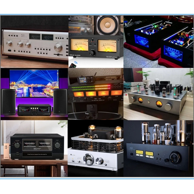 Плата усилителя с регулируемой подсветкой и индикатором уровня звука дБ |