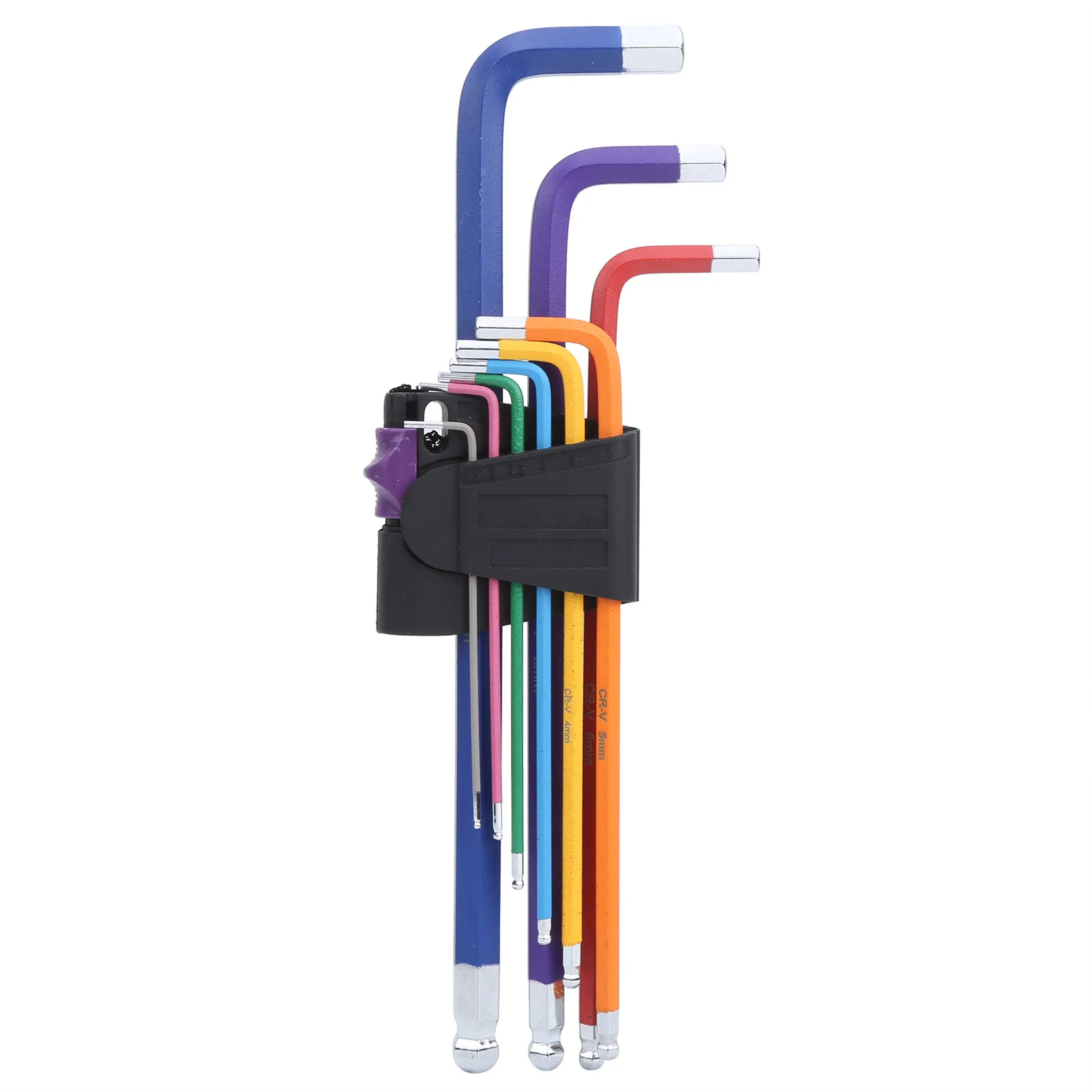 

9Pcs Hex Wrench Screwdriver Set Steel Ball Head Colorful Extension L Shape Repairing Hand Tools Accessories