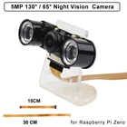Видеокамера Raspberry Pi Zero, 5 МП, 130 , 65 , инфракрассветодиодный светодиодная подсветка, держатель, FFC-кабель для Raspberry Pi Zero W