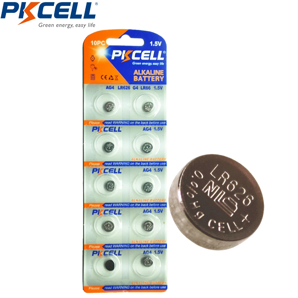 50 шт./5 карт PKCELL 1,5 в LR41 AG3 SR41W 392 192 192A LR736 батарейка для часов батарейки для часов