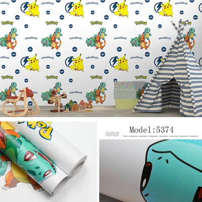12 DIY ПВХ мультфильм самоклеющиеся обои гостиная спальня ТВ Задняя Детская комната мальчик девочка водонепроницаемые настенные стикеры на обои - Цвет: 12
