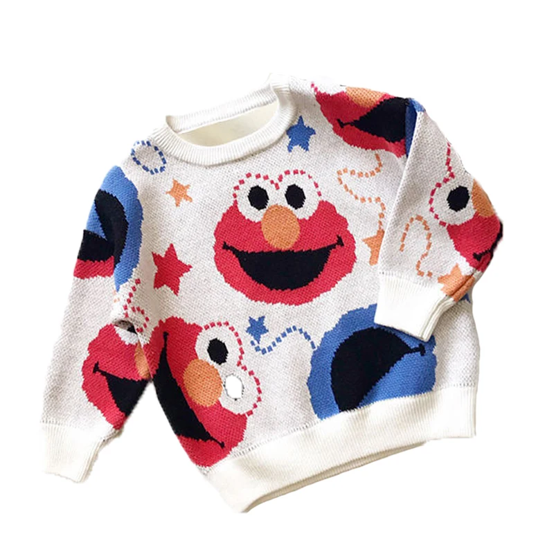 Детский свитер Детские теплые свитера с принтом Одежда для мальчиков и девочек