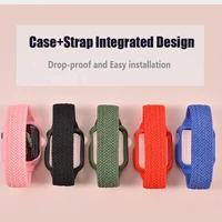 case braided solo loop strap for apple watch band 6 44mm 40mm iwatch band 38mm 42mm elastic bracelet apple watch series 5 4 3 se