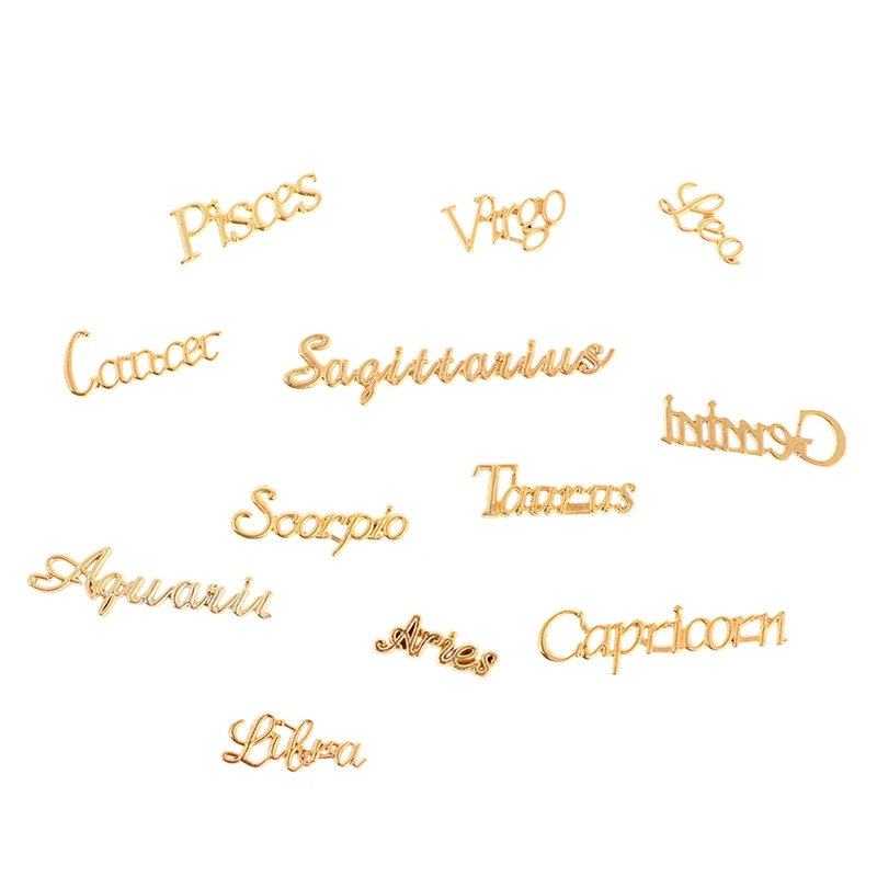 

12 Constellation Resin Metal Material Epoxy Mold Open Bezel Charm Jewelry Making