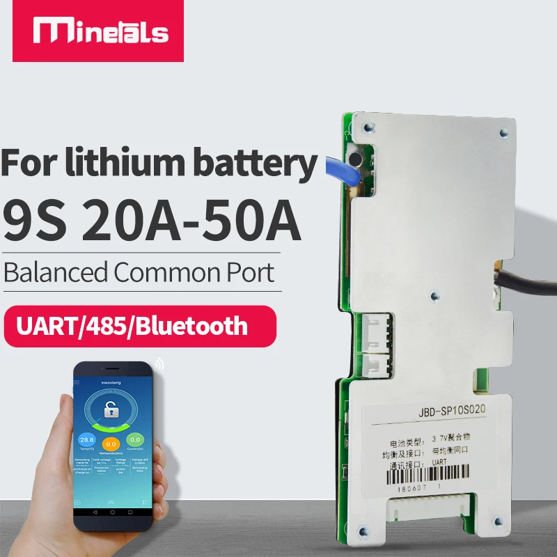 Минеральные 9S смарт BMS Bluetooth smart 20a 30a 40a 50a литий ионный аккумулятор Пакет