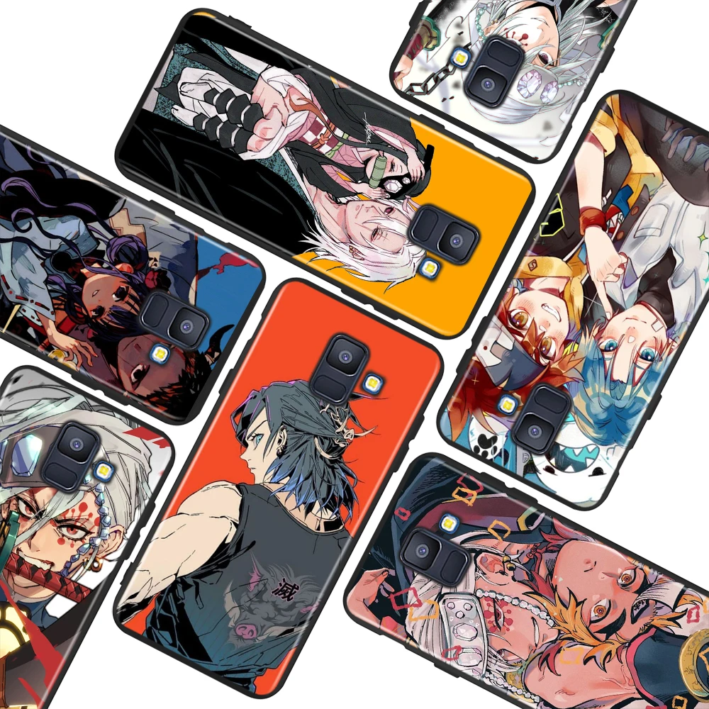 

Japanese Anime Uzui Tengen for Samsung Galaxy A9 A8 Star A750 A7 A6 A5 A3 Plus 2018 2017 2016 Black Phone Case Soft Cover