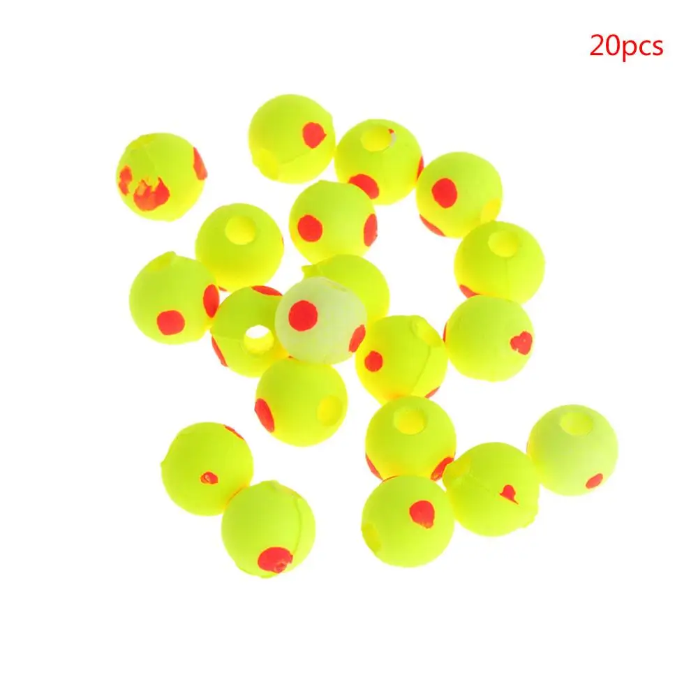 20 шт./компл. бусинки из ЭВА поплавковая Рыболовная Снасть для карпа двухцветная