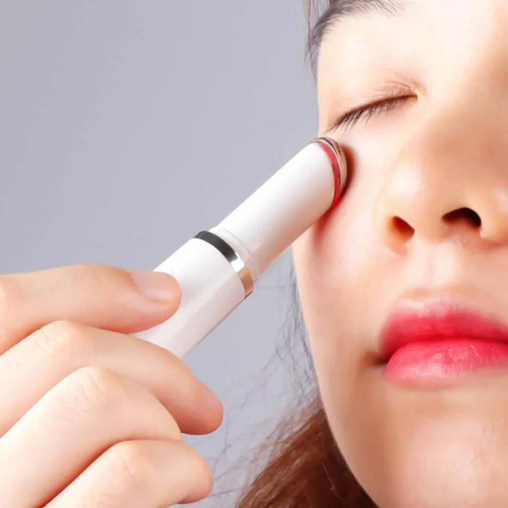 

Mini Ultrasonic Eye Lip Facial Massage Skin Care Pen Remove Eye Bags Dark Circles Eye Care Health Beauty Light Pen