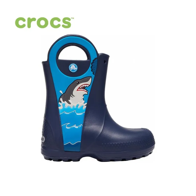 CROCS CrocsFL Shark Ptch Rain Boot B KIDS | Мать и ребенок
