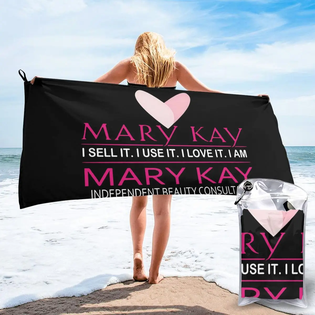 

Mary Kay я продаю его, я его использую, я люблю его, винтажное зимнее женское полотенце-сюрприз, Новое поступление, Прямая поставка, рэп пляжное б...