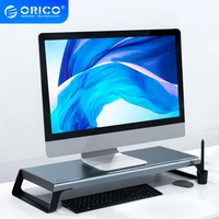 ORICO Aluminum Monitor Stand Riser Wood Computer Universal Desktop Holder Bracket Organizer for Laptop MacBook Home Office