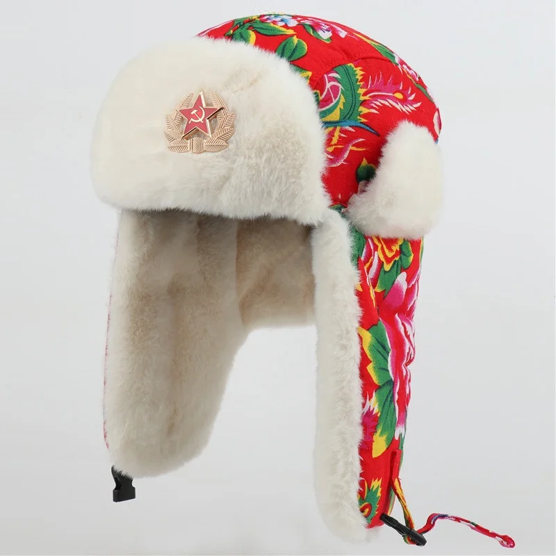 Женская зимняя шапка-ушанка с флисовой подкладкой | Аксессуары для одежды