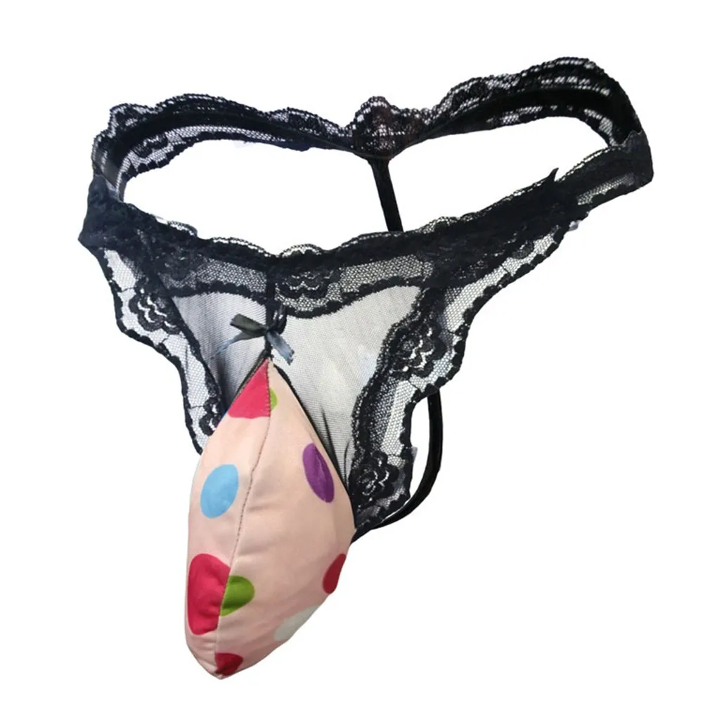 

Sissy Sexy Mens Bugle Pouch Panties Crossdress Bikini Thong Briefs Underwear Print T-Back G-Strings Bikini Underwear Lingerie