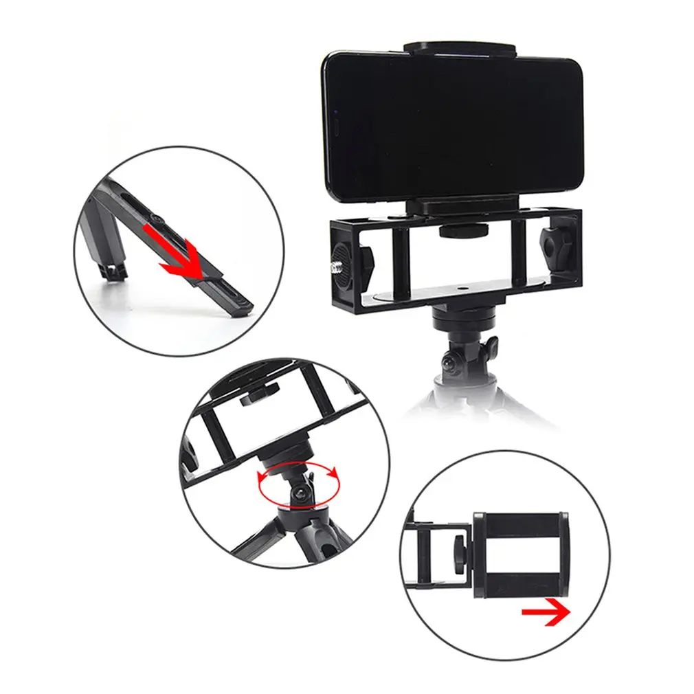 Световое кольцо для селфи LED-лампа универсальная с гибким держателем телефона