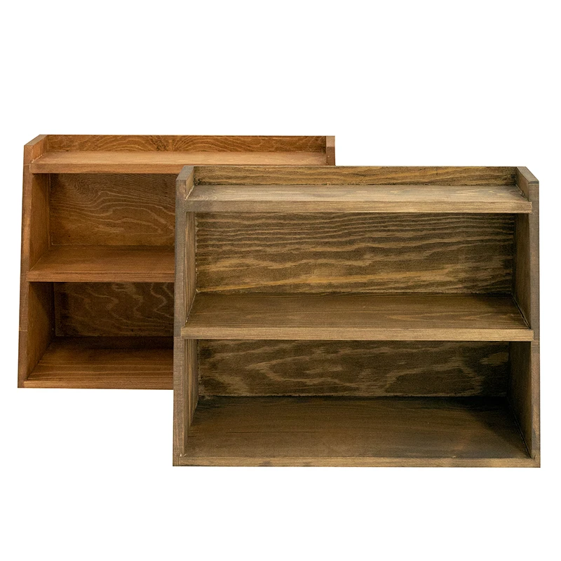 3 слоя деревянные стеллажи для хранения кофе/коричневый стол Угловые украшения