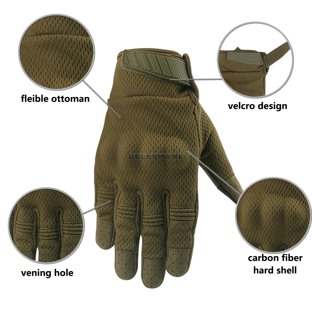 Зимние мужские тактические перчатки Регулируемые для сенсорного экрана женские