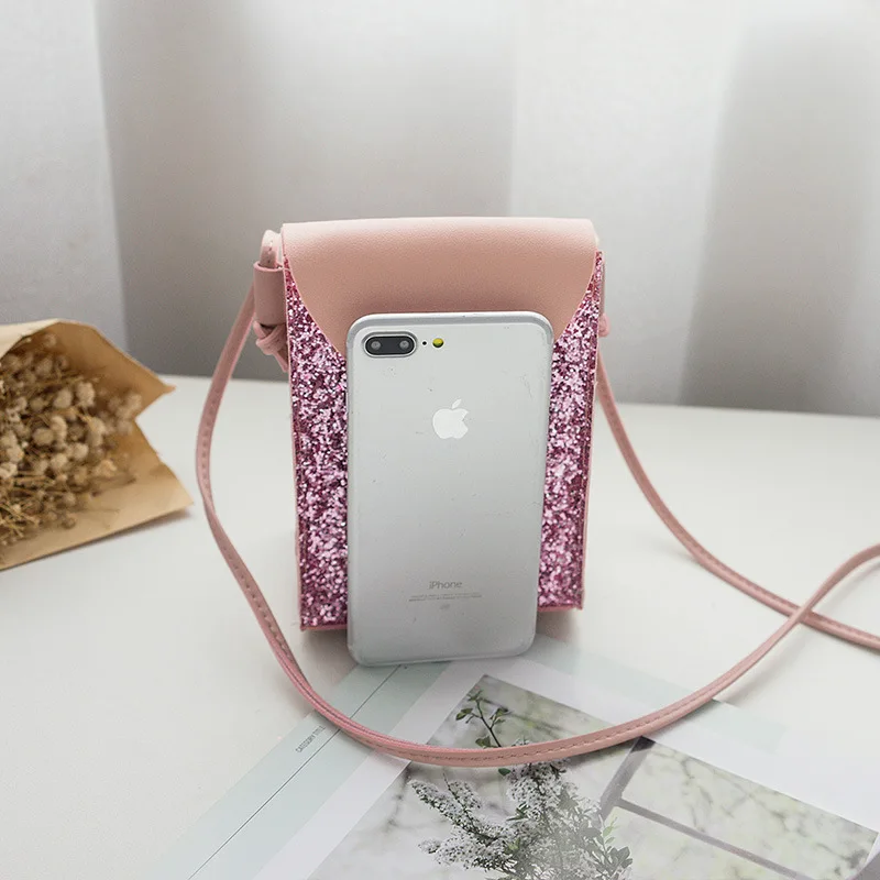 Женская мини-сумка через плечо для телефона высокое качество карман сотового