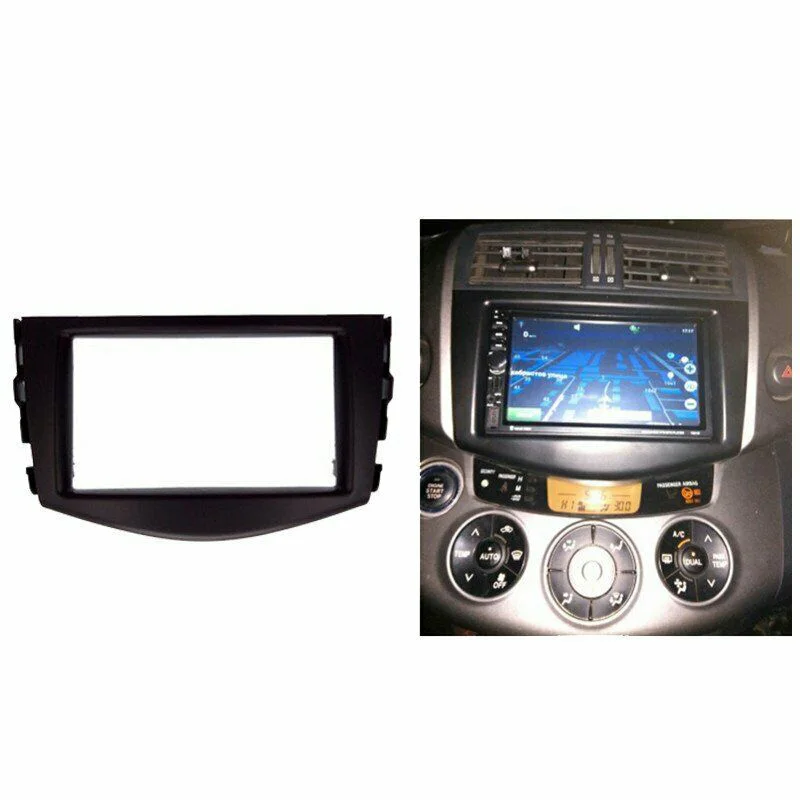 Car Stereo Radio Fascia Panel Trim Kit 2 Din Frame Dvd Navigation Audio for Toyota Rav4 2006-2012 | Автомобили и мотоциклы
