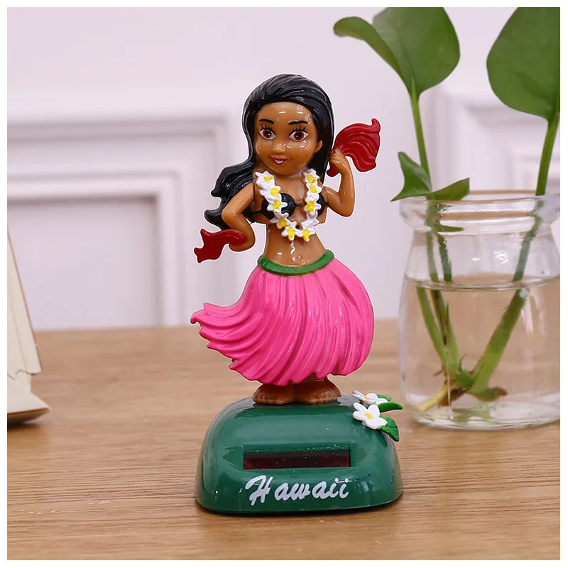 1 шт мультфильм Мода Солнечная энергия качели Гавайские девушки ремесла игрушки