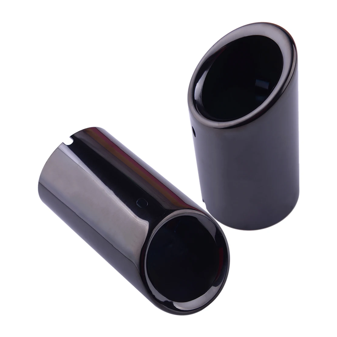 Beler нержавеющая сталь 2 шт. титановый черный глушитель выхлопной трубы наконечник