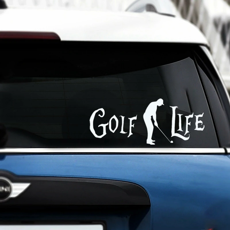 

40675# Die-Cut Vinyl Decal Golf Life Car Sticker Waterproof Auto Decors on Car Body Bumper Rear Window