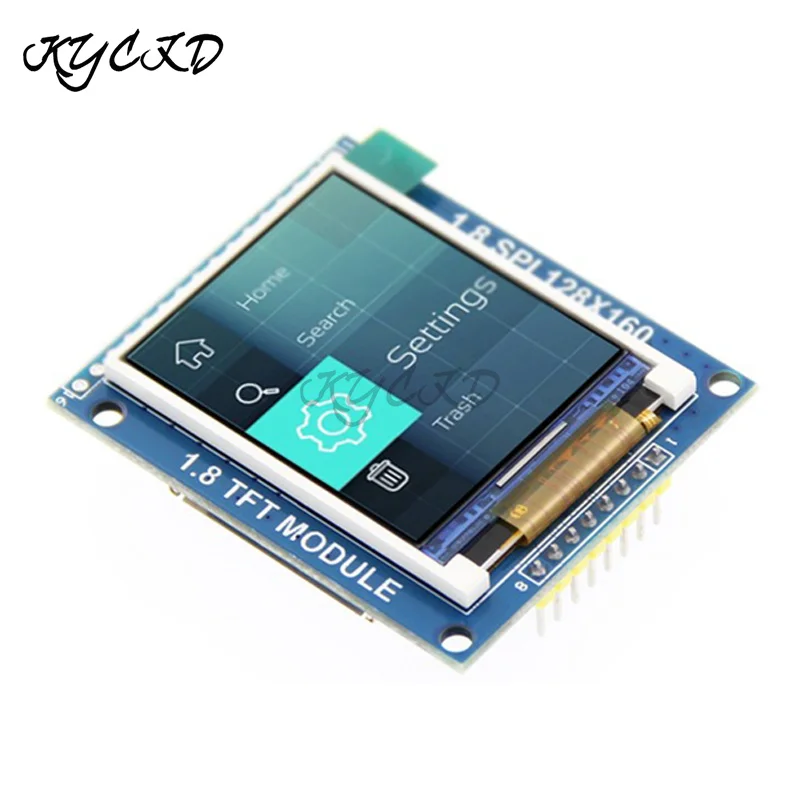 

1.8 inch TFT LCD Module SPI Interface 128*160 RGB 65K Color Screen Display ST7735S Driver with PCB Base For Arduino/C51/STM32