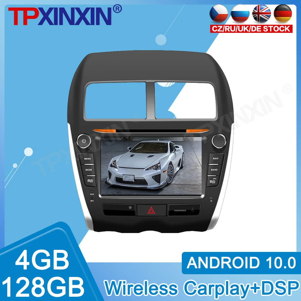 

Android 10 Carplay 4+128GB For Mitsubishi ASX 2010 2011-2016 Radio Recorder DSP Multimedia Player Stereo Head Unit GPS Navigate