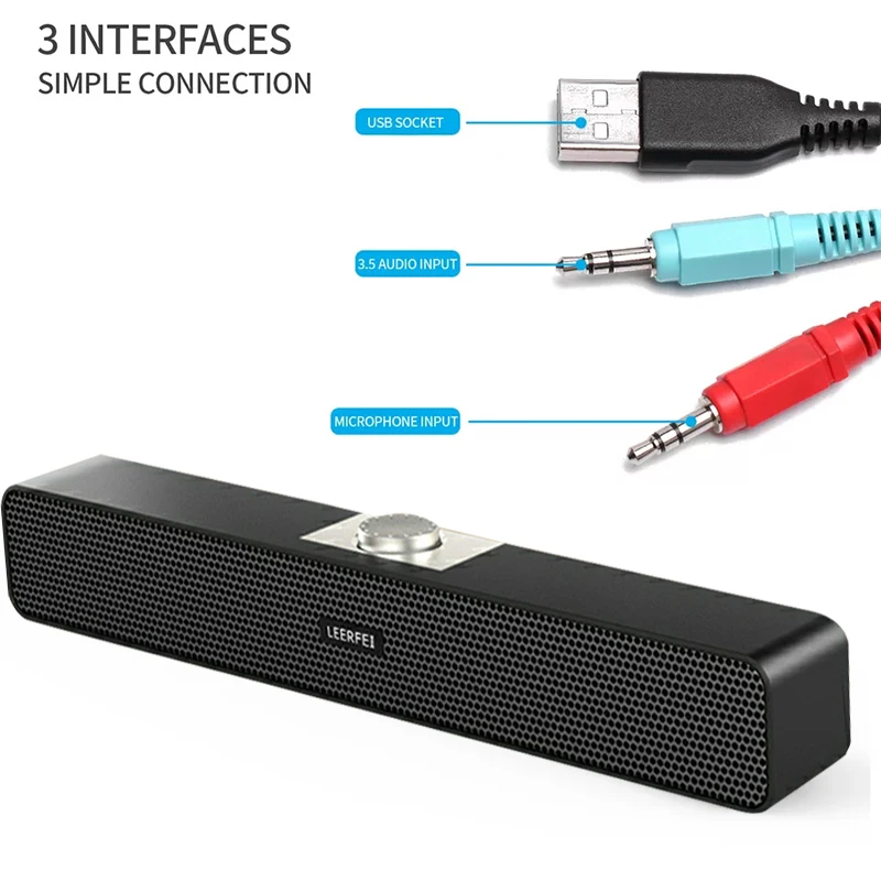 Проводной aux аудио кабель подключен к высокой громкости hifi звуковой эффект