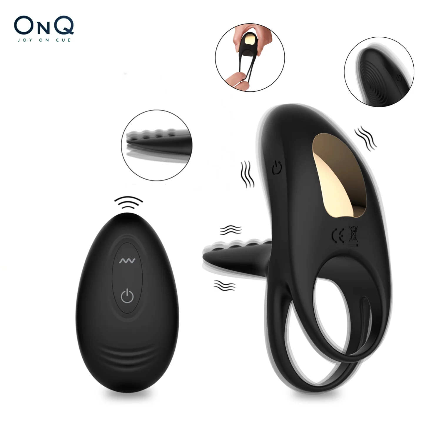 Кольцо вибратор на пенис секс кольца силиконовые Секс игрушки для пары дистанционного Управление 10 режимов